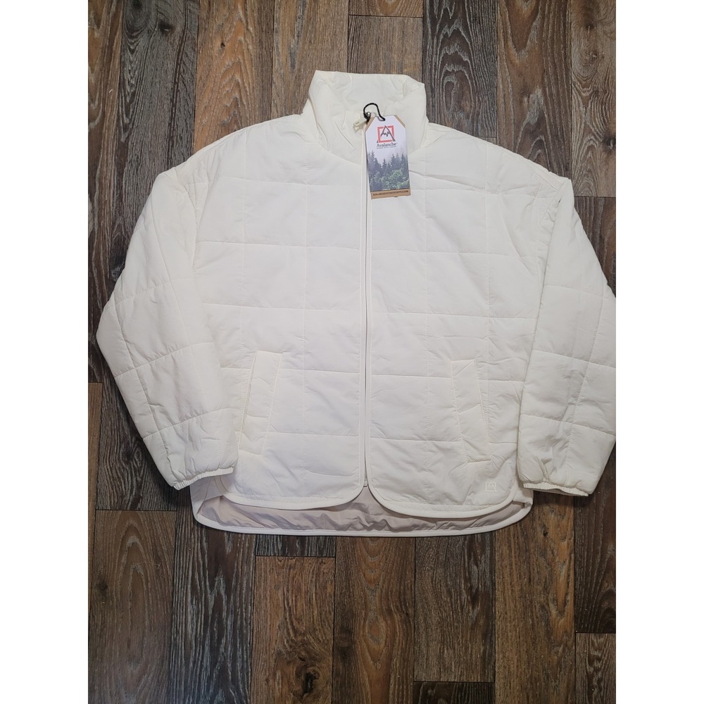 Avalanche Outdoor Supply Co Womens Quilted Puffer Jacket Cream White CA8086R2 M